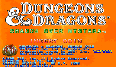 Dungeons & Dragons: Shadow over Mystara (Hispanic 960223) Title Screen